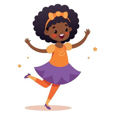 image    girl dancing  vector art  vecteezy