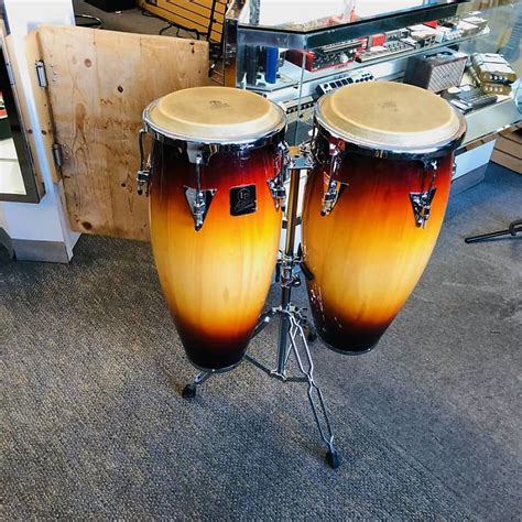 Latin Percussion Aspire Congas W Stand Reverb