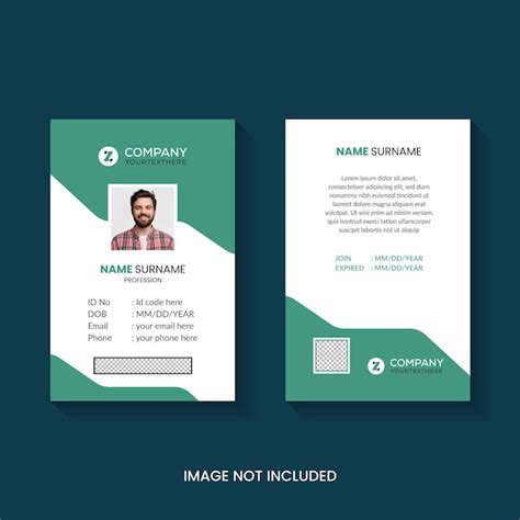 Premium Vector Modern And Professional Id Card Design For Identification