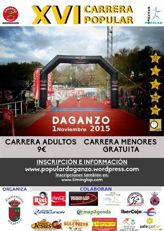 Inscripciones Deportivas Xvi Carrera Popular De Daganzo