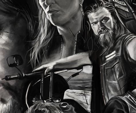 Sons Of Anarchy Illustrated Poster On Behance