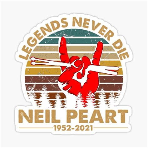 Neil Peart Rush Stickers Redbubble