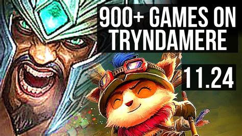 Trynda Vs Teemo Top 900 Games 11m Mastery Godlike Na