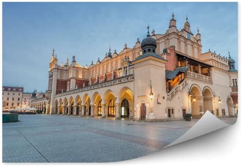 Fototapety Pl Sukiennice Kraków Światła Rynek Budynki Niebo Fototapeta