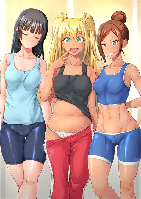 Post 3217000 Akemi Souryuuin Ayaka Uehara Hibiki Sakura How Heavy Are The Dumbbells You Lift