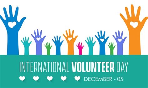 Premium Vector Vector Illustration Design Concept Of International Volunteer Day Observed On