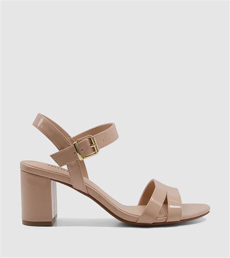 Buy Dune London Merisa Ankle Strap Block Heel Sandals In Nude Thstreet Qatar