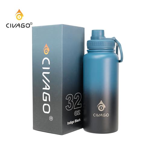 Civago Ozwide Mouth With Sport Lid Vacuum Insulated Tumbler Hot And Cold Drinking Water