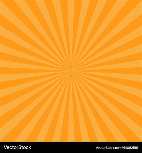 Orange sunburst background Royalty Free Vector Image