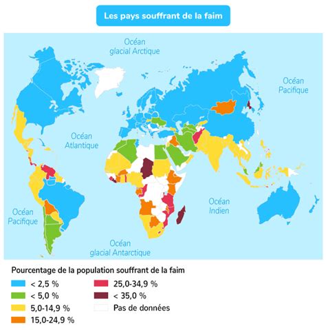 Étudier Une Carte Sur La Répartition De La Sécurité Alimentaire Dans Le