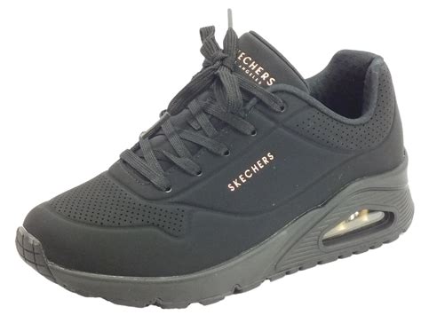 Skechers Los Angeles 73690bbk Uno Stand On Air Black Vitiello Calzature