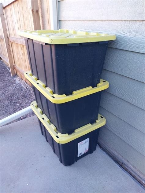 3 Hdx 27 Gallon Tough Totes 2