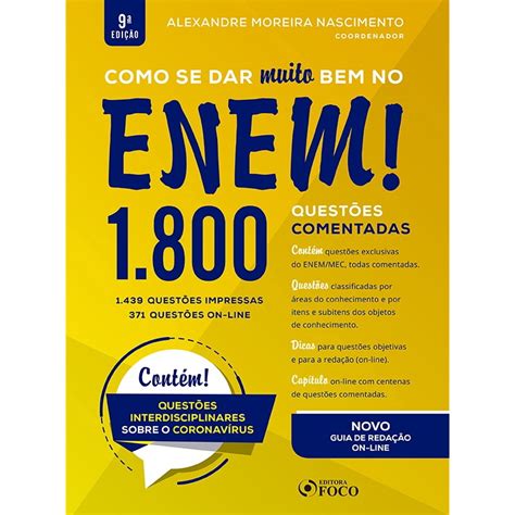 Livro Como Se Dar Muito Bem No Enem Quest Es Comentadas No