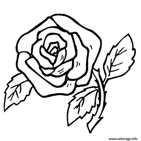 Coloriage Fleur Rose Simple Et Facile Jecolorie