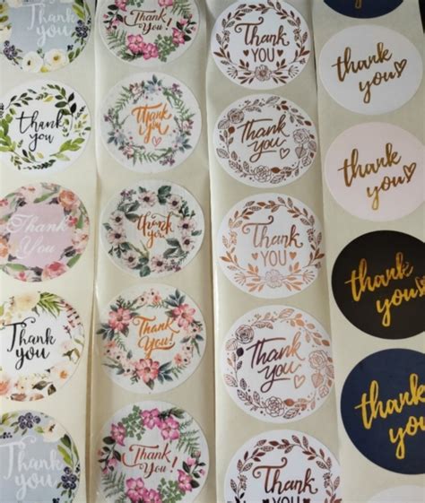 Thank You Sticker Labels Able To Mix Hobbies Toys Stationery