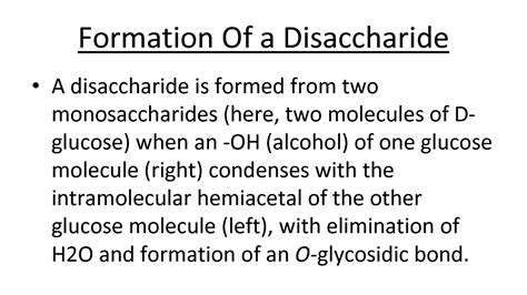 SOLUTION Formation Of A Disaccharide Studypool