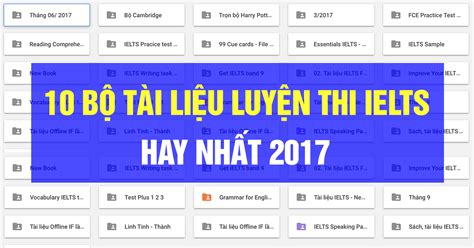 Full PDF AUDIO 10 BỘ TÀI LIỆU LUYỆN THI IELTS HAY và HOT NHẤT năm 2017