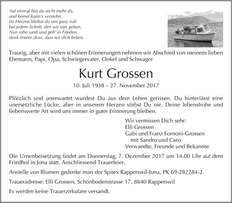 Kurt Grossen Hommages