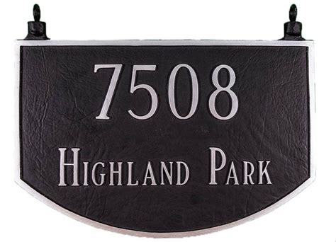 Personalized Hanging Arch Two Sided Home Address Sign Address Plaque House Address Sign