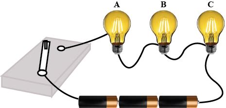 Three Bulbs A B C Are Connected In A Circuit As Shown In Figure 14 2