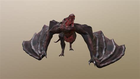 Dragon Walk Cycle Animation 3d Model By Aleixaliaga D8feebd Sketchfab