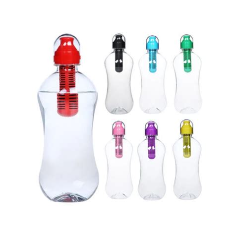 550ML Portable Outdoor Filtering Water Drinking Bottle with Built In ...