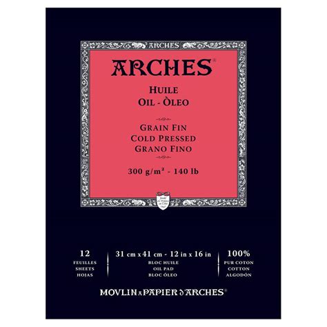 Buy Arches Oil Huile Cm X Cm White Fine Grain Cold Press