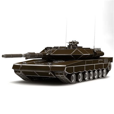 Leopard 2 Niemiecki Czołg Bojowy Model 3d 29 Obj 3ds Max Free3d