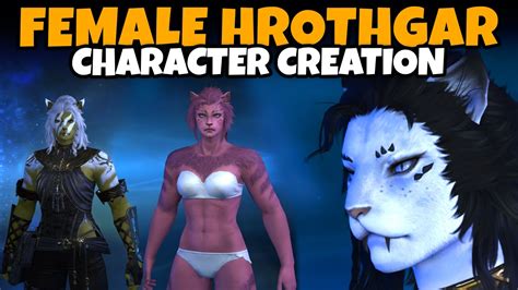 Female Hrothgar Character Creation Final Fantasy Xiv Dawntrail Full