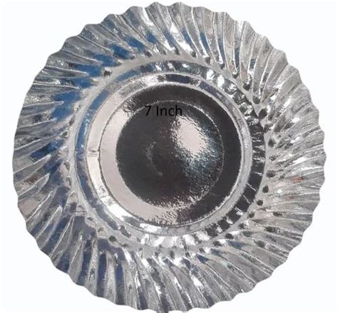 7inch Silver Foil Paper Plate At Rs 1 2 Piece Arpora Id 2851788615630