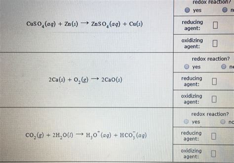 Solved Decide Whether Each Chemical Reaction In The Table Chegg