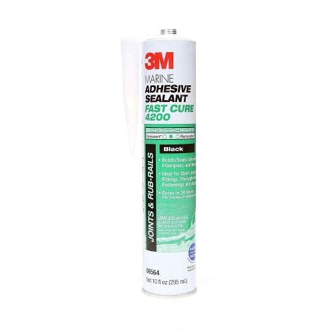 3M 4200 Fast Cure Polyurethane/Adhesive Sealant, Black