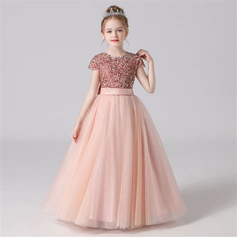 Teenage Girls Dress Summer Children's Clothing Party Elegant Princess ...