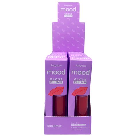 Gloss Labial Efeito Plump Mood Ruby Rose Atacado Maquiagem Virtual