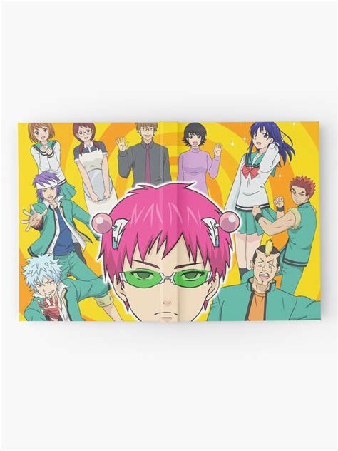 The Disastrous Life Of Saiki K Poster Designs Hardcover Journal For Sale By Rollermobster