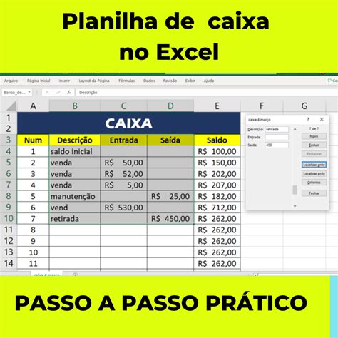 Planilha De Caixa No Excel Flavio Moita Hotmart