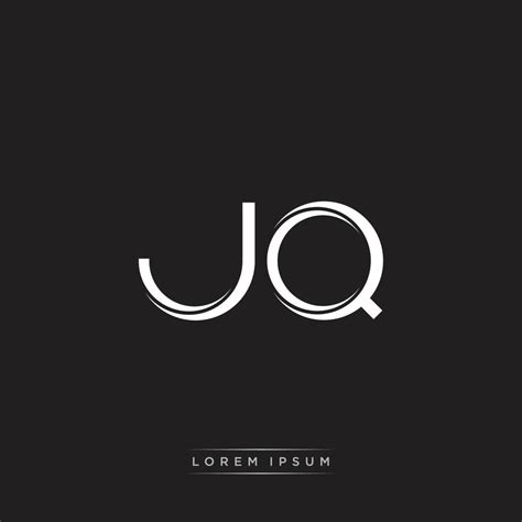 JQ Initial Letter Split Lowercase Logo Modern Monogram Template