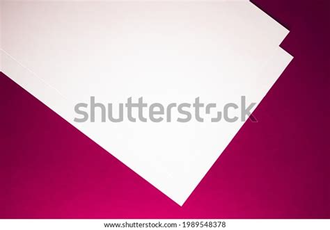 Blank A4 Paper White On Pink Stock Photo 1989548378 | Shutterstock