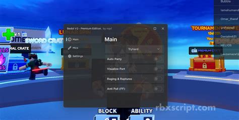 Blade Ball: Auto Parry, Anti Pull, Boost FPS Scripts | RbxScript
