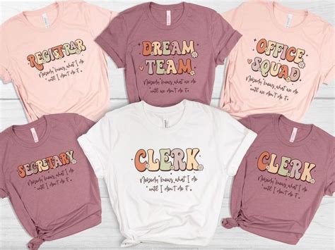 Funny School Profession Shirt, Funny Dream Team Matching Shirts, Funny Sayings for School Crew ...