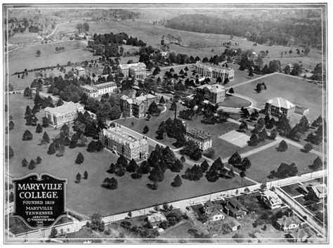 Heres An Aerial Photo Of The Maryville College Campus Taken In 1922