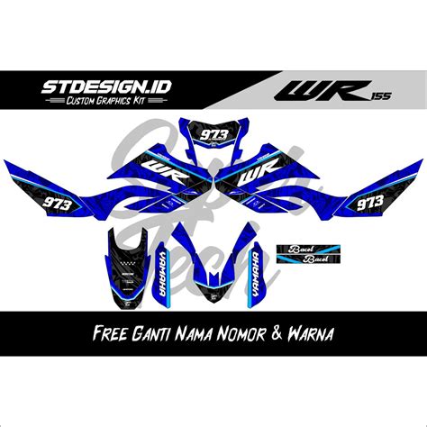 Jual Decal Wr Full Body Variasi Decal Wr Supermoto Aksesoris Stiker