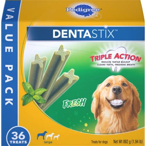 Pedigree Dentastix Fresh Large Dog Treats, 36 ct - Kroger