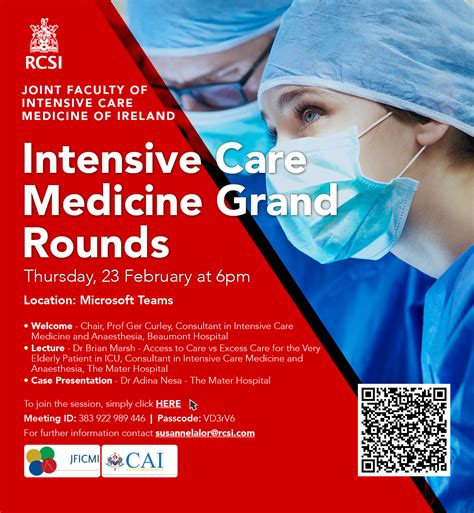 Intensive Care Medicine Grand Rounds Joint Faculty Of Intensive Care