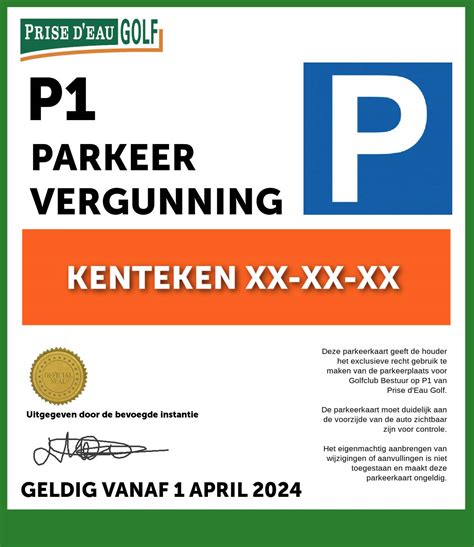 Premium Parkeren Voor Bestuur Prise D Eau Golf