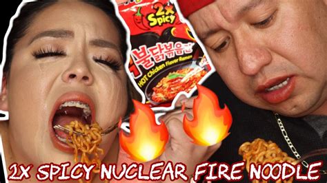 🔥🔥2x Spicy Nuclear Fire Noodle Challenge🔥🔥 Youtube