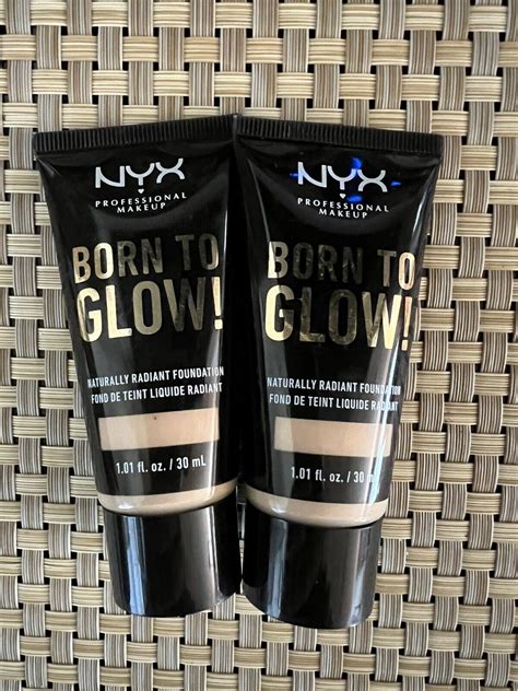 Nyx Born To Glow Naturally Radiant Foundation Btgrf65 Nude 101oz 2pk No Box Ebay