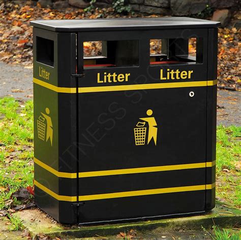 Mixed Use Steel Public Litter Bin