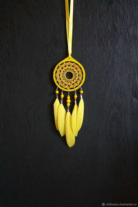 Желтый ловец снов Маленький ловец снов в интернет-магазине Ярмарка ...