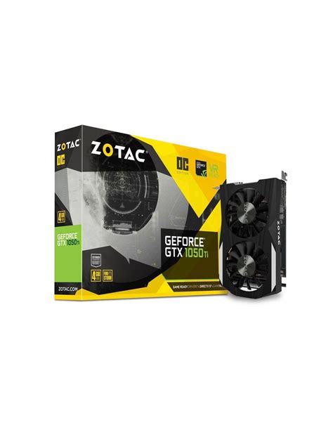 Zotac GeForce GTX 1050 Ti OC Edition NVIDIA 4 GB GDDR5